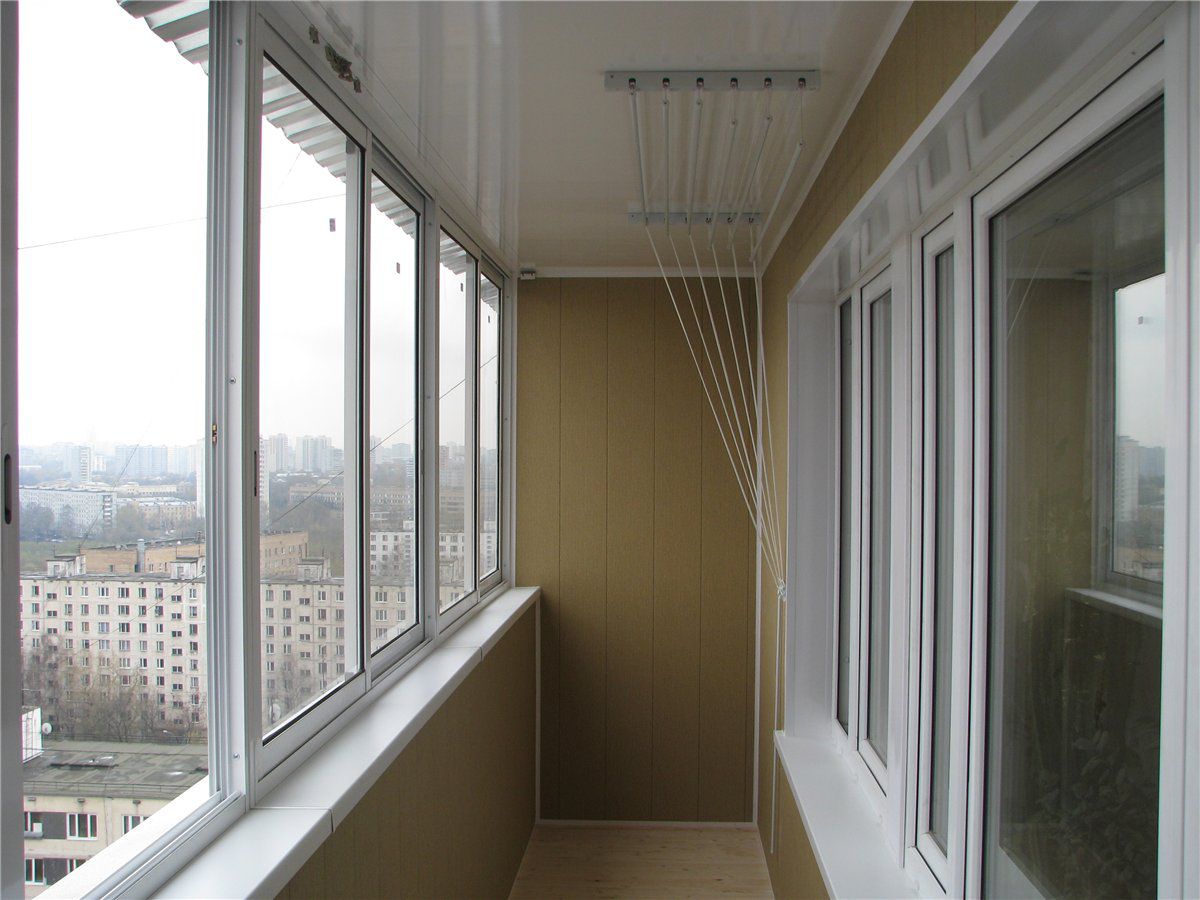 отделка балкона и лоджии с холодным остеклением